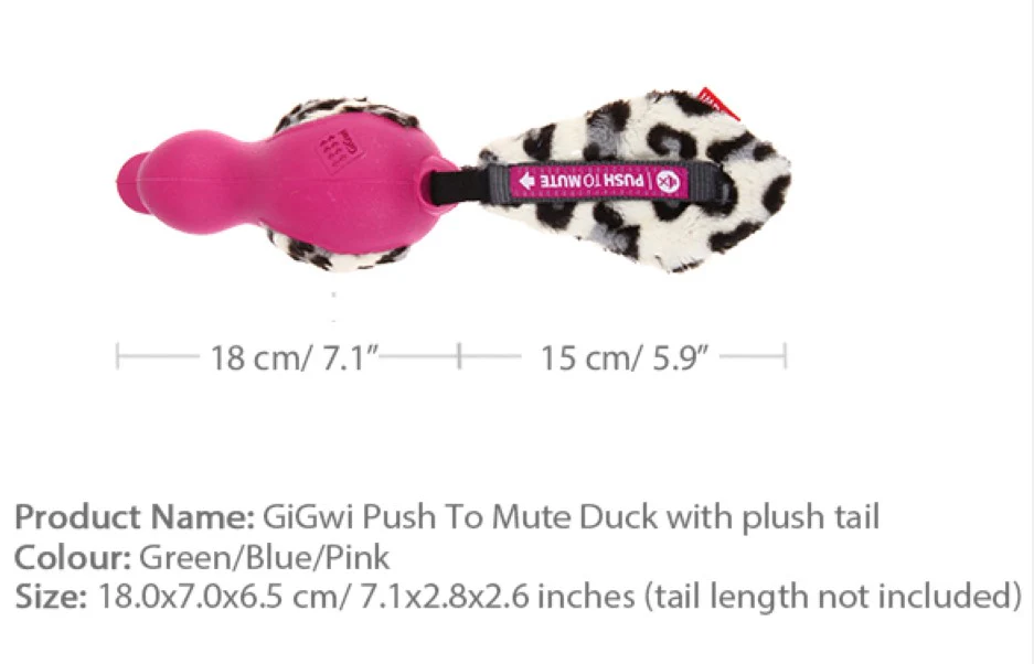 Juguete Duck Push To Mute Rosado Para Mascotas - Image 7