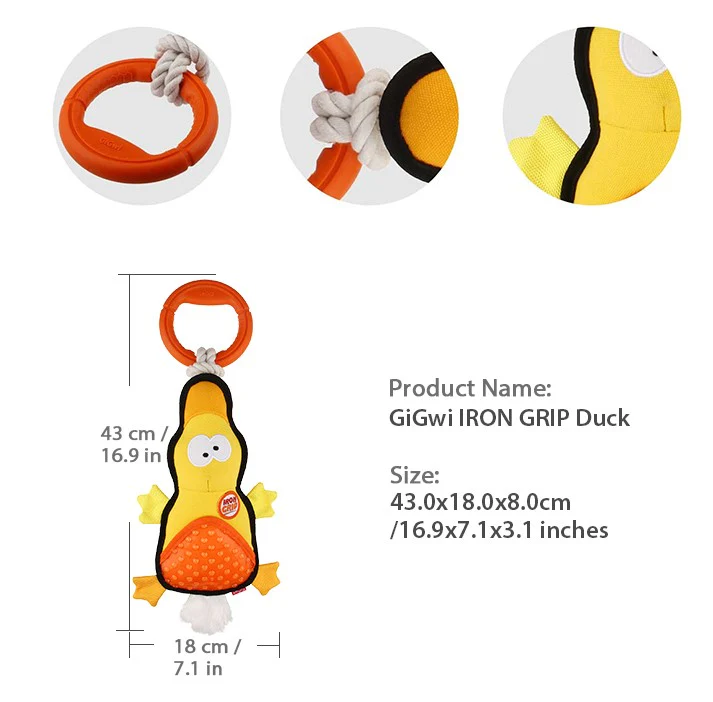 Juguete Iron Grip Pato Cuerda Para Mascota - Image 6