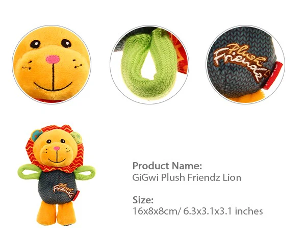 Juguete Plush León De Tela Para Mascotas - Image 4