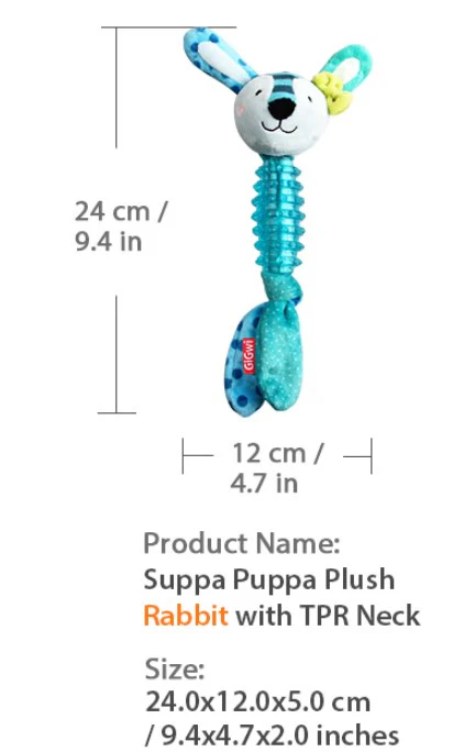 Juguete Suppa Conejo Azul Para Mascotas Pequeñas - Image 2