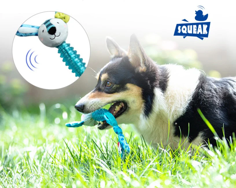Juguete Suppa Conejo Azul Para Mascotas Pequeñas - Image 4