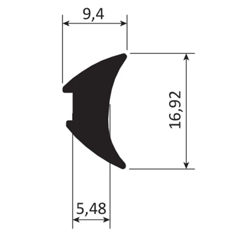 Junta De Acristalar De 6 Mm.  EPDM Alta Calidad. Se Vende Rollo De 60 Mts. Color Negro. - Image 3
