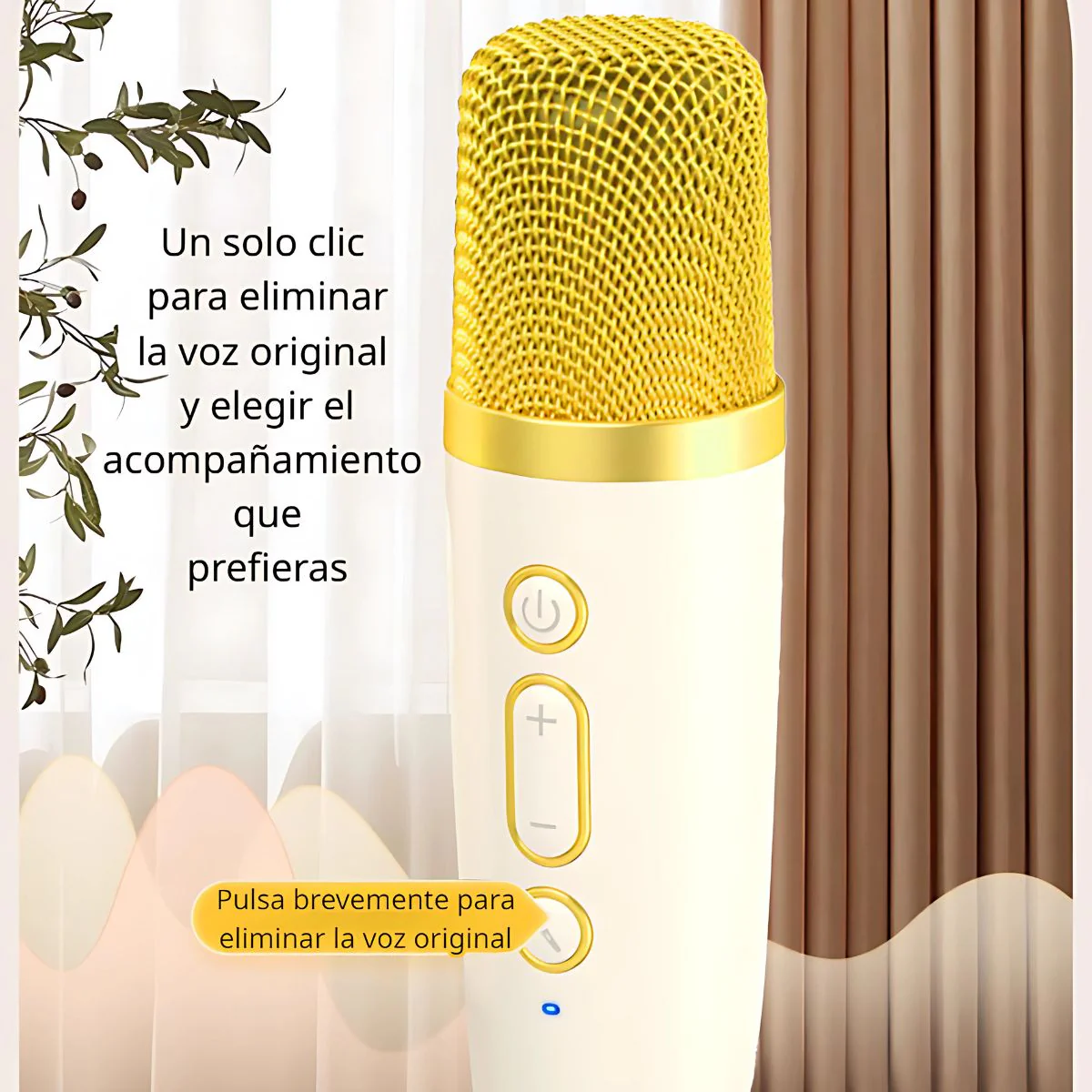 Karaoke Portátil Con Micrófonos Inalámbricos Y Luces LED. Bocina Parlante Bluetooth. Duración De Batería De 6 A 8 Horas. - Image 4