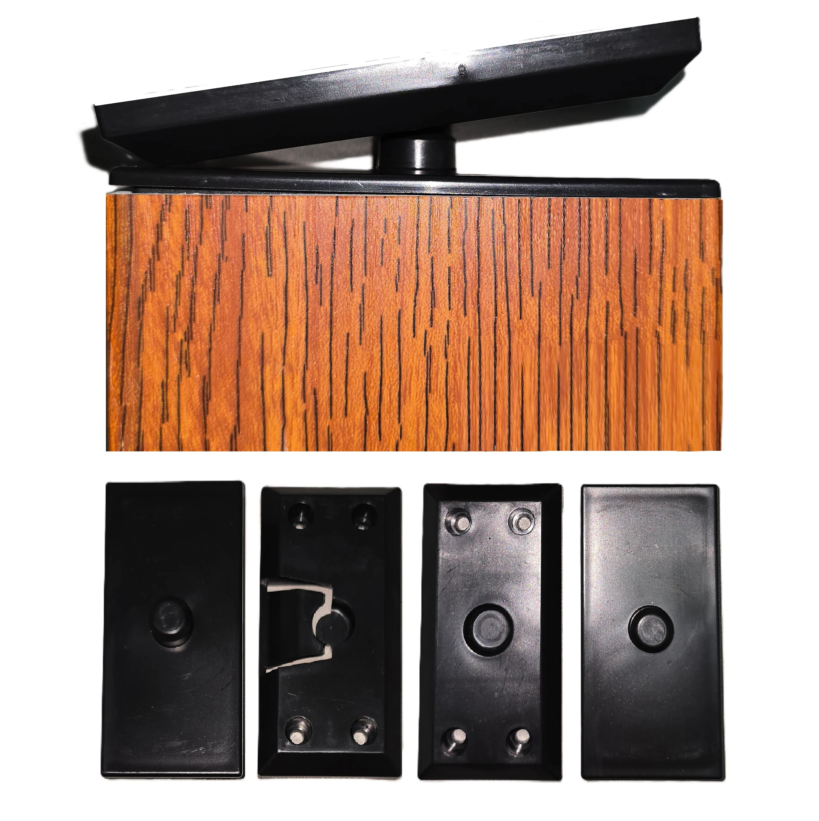 Kit Anclaje Giratorio Eje Superior E Inferior Para Pérgola Decorativa Tubo 100X50 WPC 2X4" (4Pcs Set) - Image 4