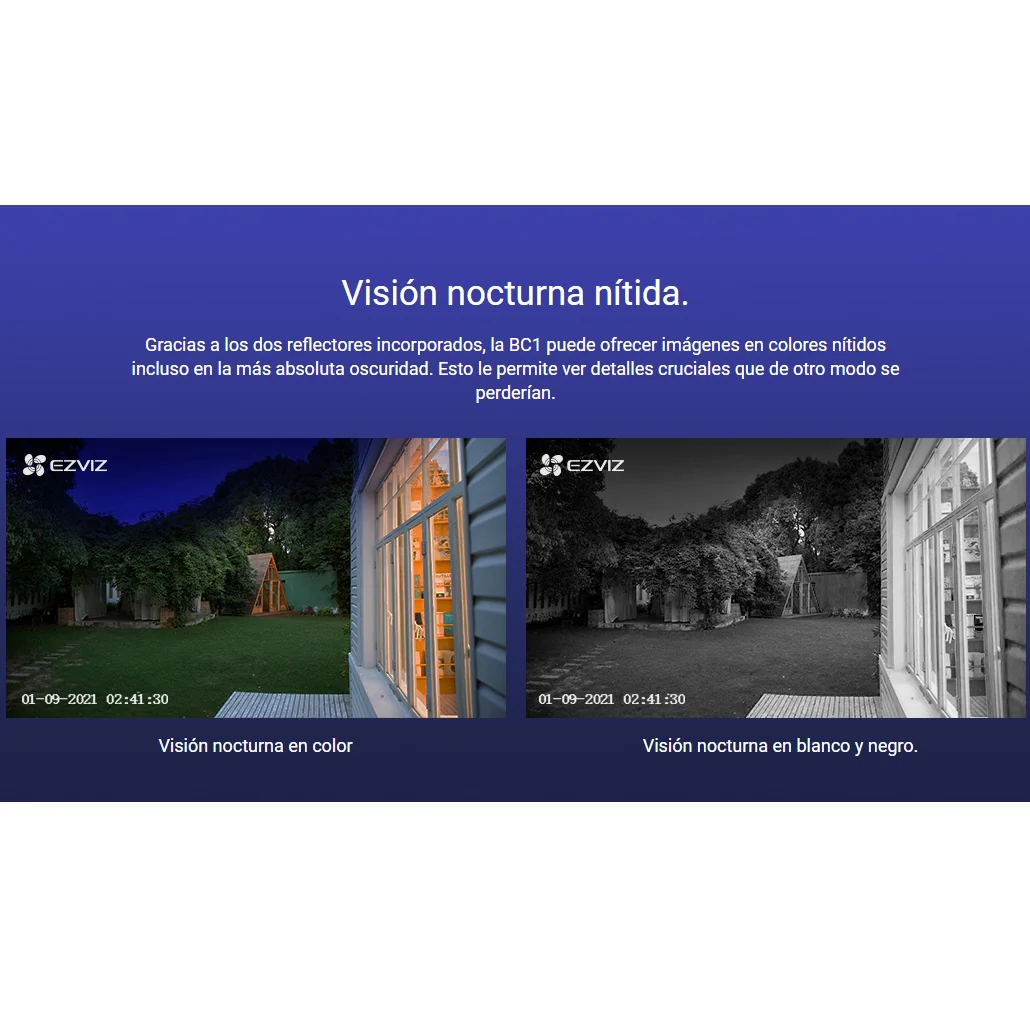 Kit De 2 Cámaras De Seguridad Inteligente Para Exteriores, Con Wifi. 2MP 1080P. EZVIZ - Image 4