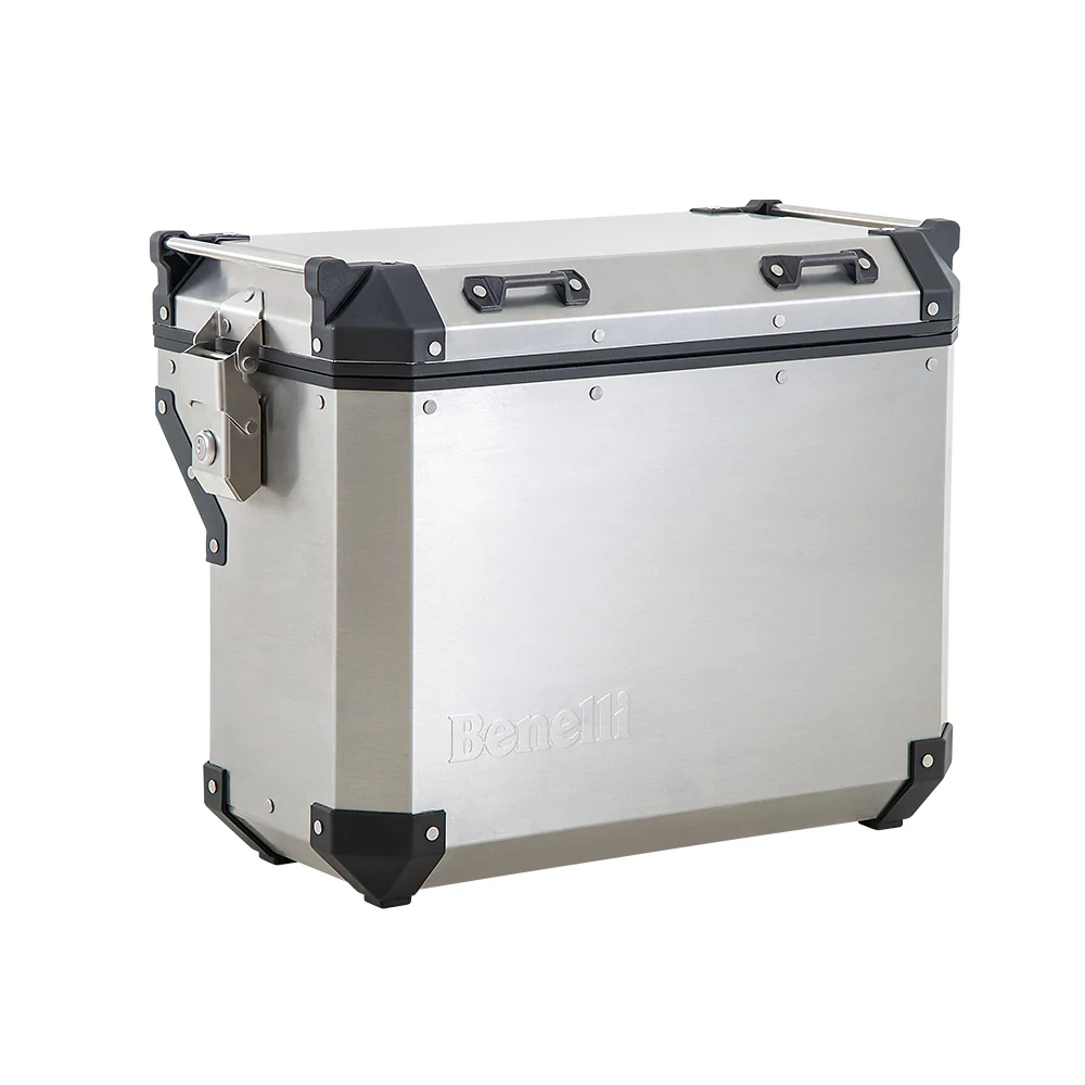 Kit De 3 Cajas EVO De 58L , Top Case Y 2 Side Cases Modelo EVO Benelli Para TRK502X Color Aluminio - Image 3