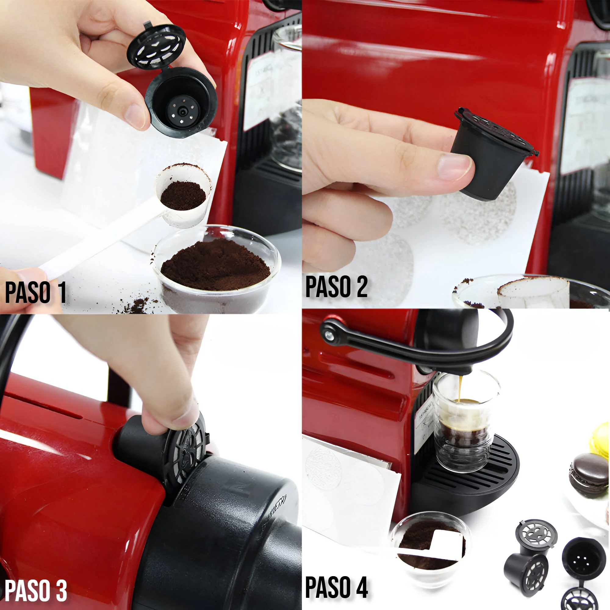 Cápsulas De Café NESPRESSO Reutilizables De Plástico. (Set De 3 Cápsulas) - Image 4