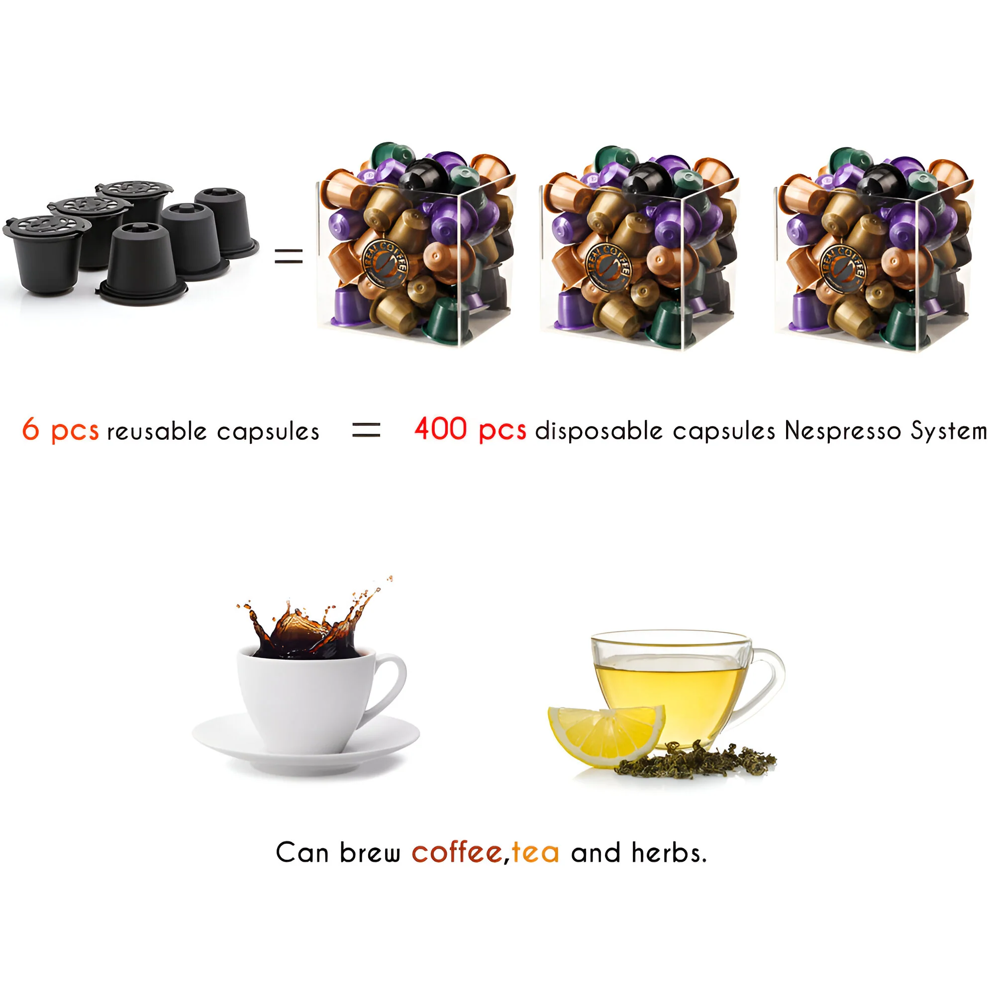 Cápsulas De Café NESPRESSO Reutilizables De Plástico. (Set De 3 Cápsulas) - Image 6