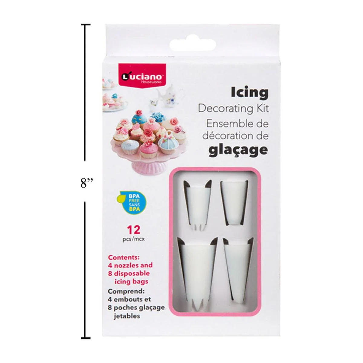 Kit De Decoración De Glaseado Para Dulces Y Tortas De 12 Piezas Lucian - Image 4
