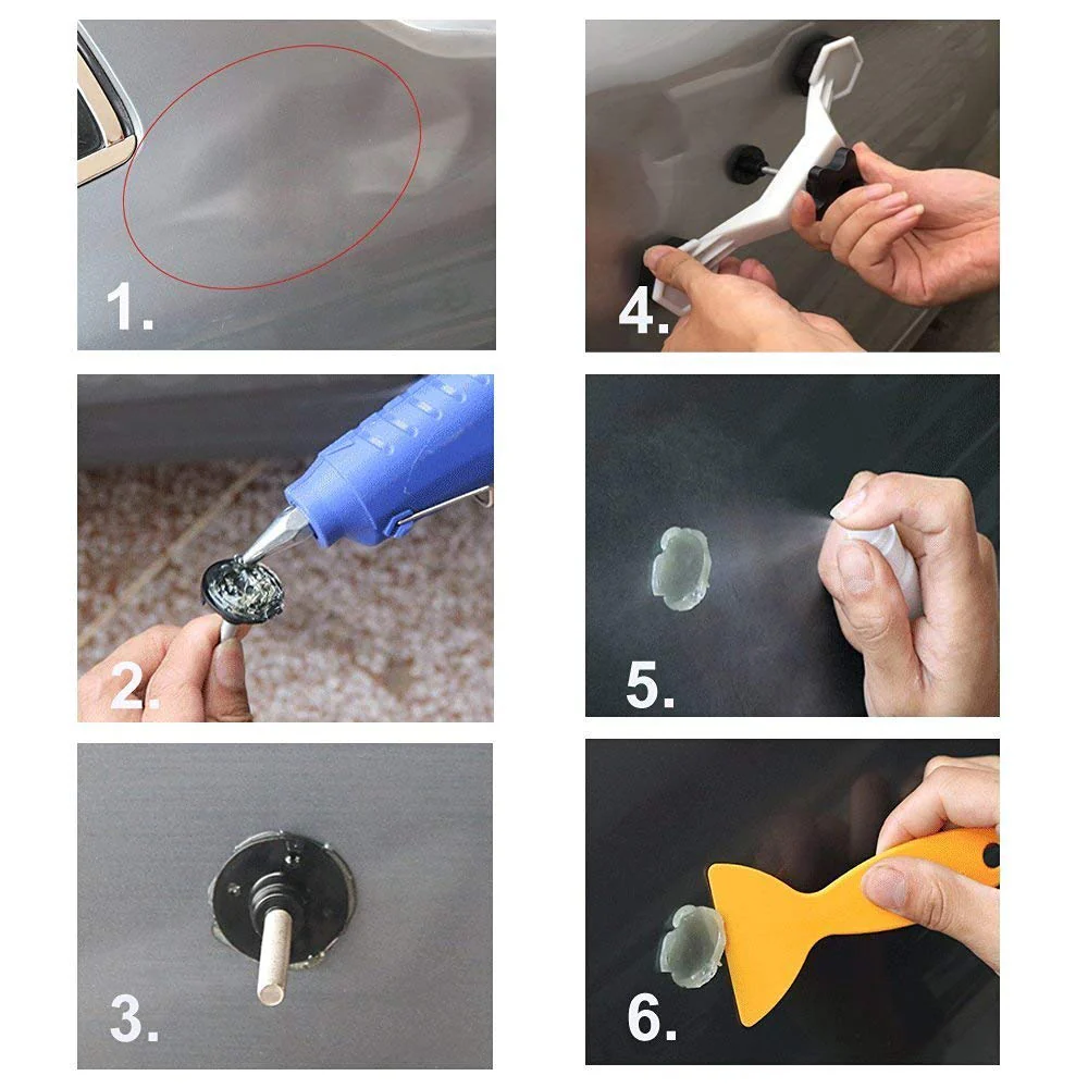 Kit De Herramientas Para Reparación De Abolladuras Y Eliminación De Golpes Para Autos. - Image 4