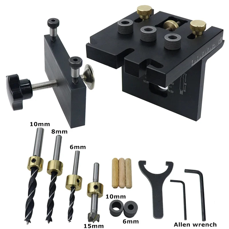 Kit De Plantilla Guía Multifuncional Para Perforación De Agujeros Para Madera 3 En 1 - Image 4