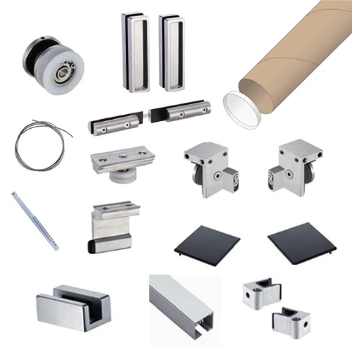 Kit Puertas Correderas Dobles Vidrio Apertura Simult. Soft Close. Riel 3.5 Mt - Image 2