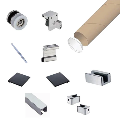 Kit Puertas Corredizas Vidrio Sencillas De Lujo Soft Close Riel 2.5Mt - Image 2