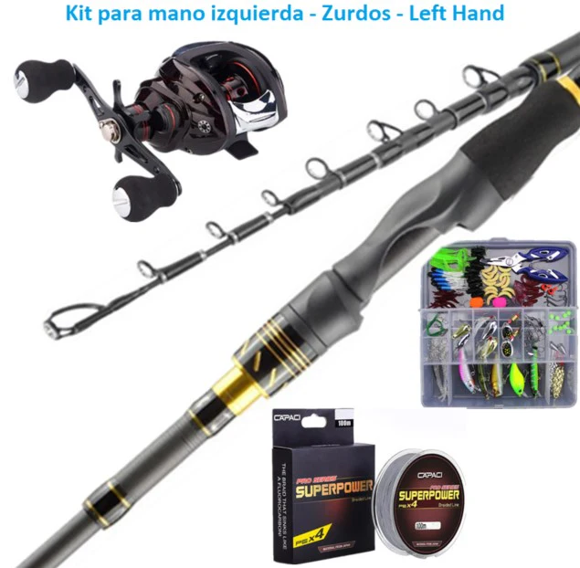 Kits De Caña 1.8 M Telescópica, Carrete Casting. - Image 12