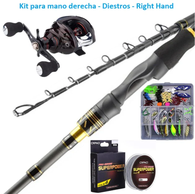 Kits De Caña 1.8 M Telescópica, Carrete Casting. - Image 8