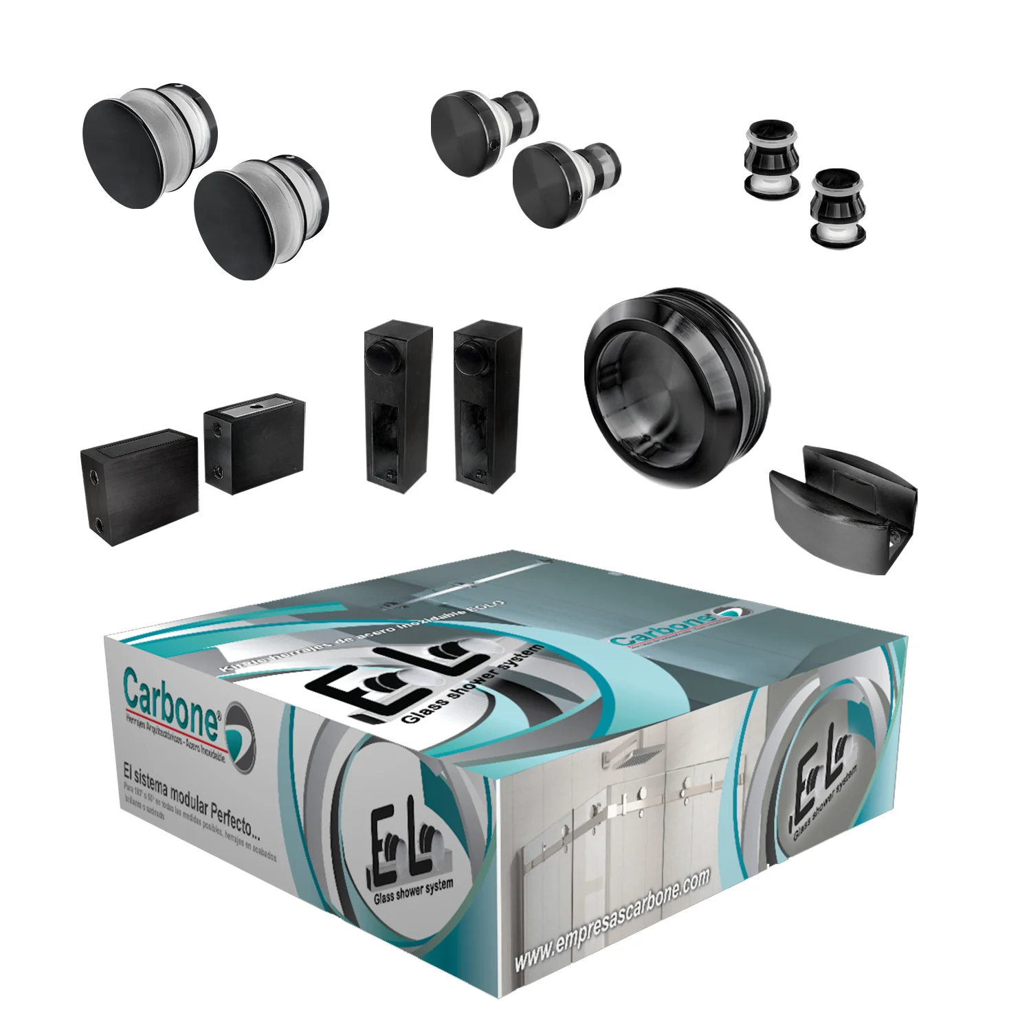 Kits De Herrajes EOLO Para Puetas De Baño Corredizas - Image 2