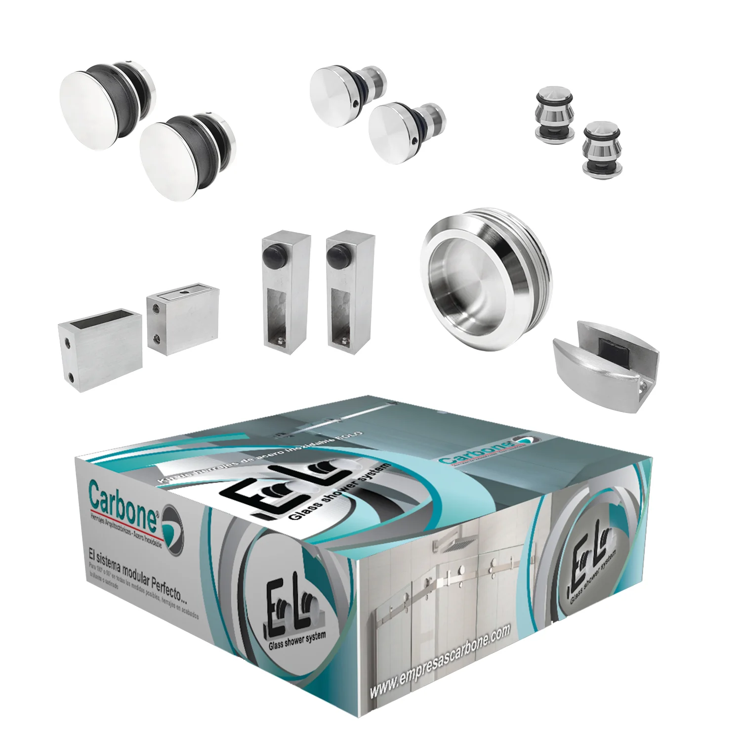 Kits De Herrajes EOLO Para Puetas De Baño Corredizas - Image 3