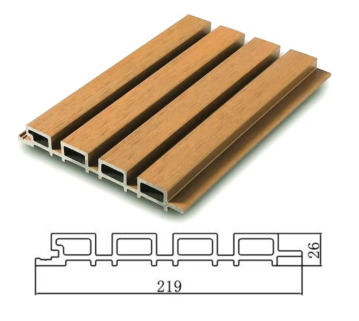 Lámina Acanalada Decorativa WPC Exteriores Abedul 26X219x2900 Mm - Image 3