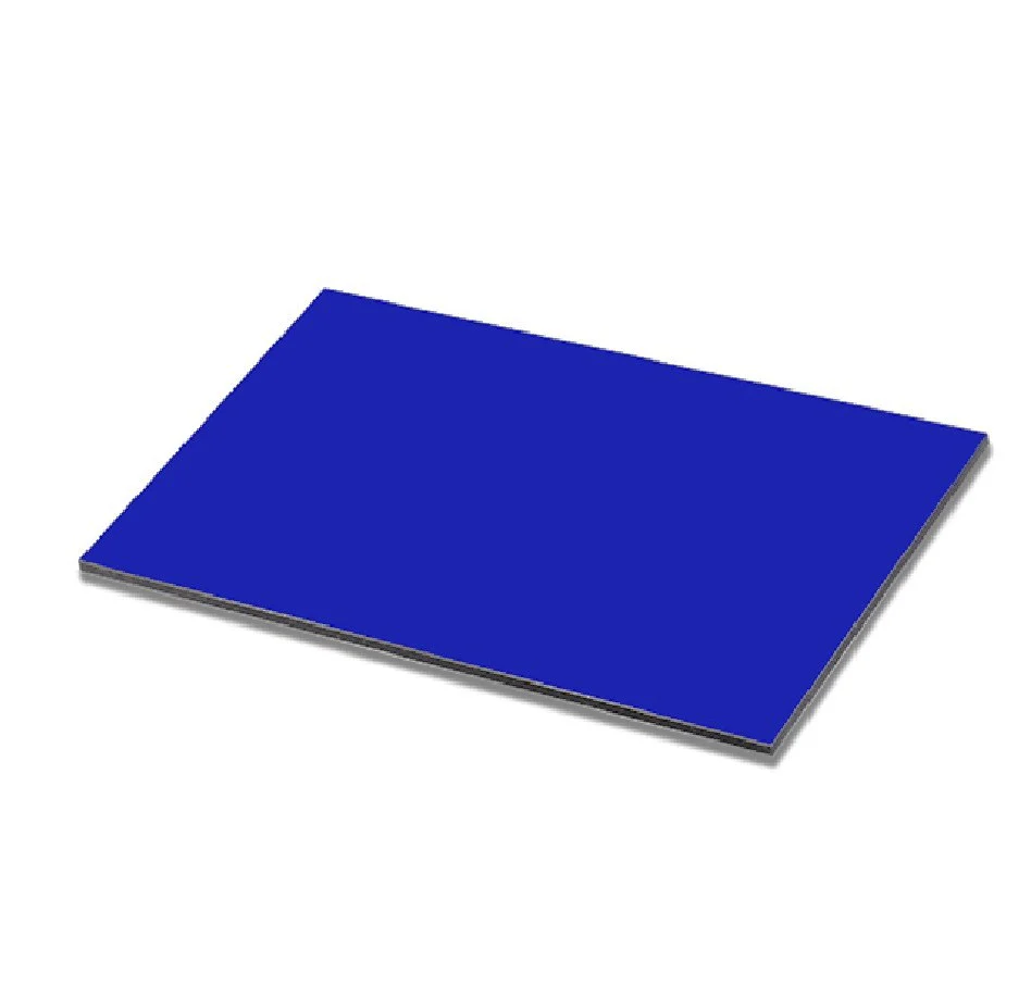 Lámina Alucobond ACM 4Mm PVDF 1.22X2.44M (4X8pies) Panel Revestimiento Exterior De Alta Calidad Color Azul Telecom B038 - Image 2