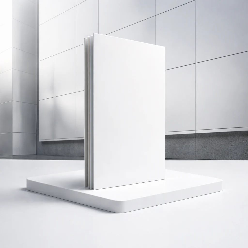 Lámina Alucobond ACM 4Mm PVDF 1.22X2.44M (4X8pies) Panel Revestimiento Exterior De Alta Calidad Color Blanco B001 Aluminio Compuesto