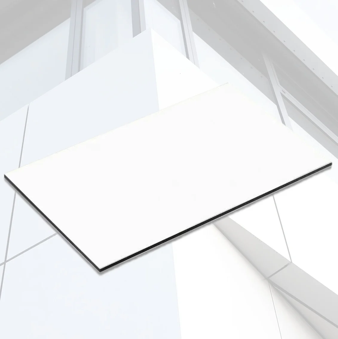 Lámina Alucobond ACM 4Mm PVDF 1.22X2.44M (4X8pies) Panel Revestimiento Exterior De Alta Calidad Color Blanco B001 Aluminio Compuesto - Image 4