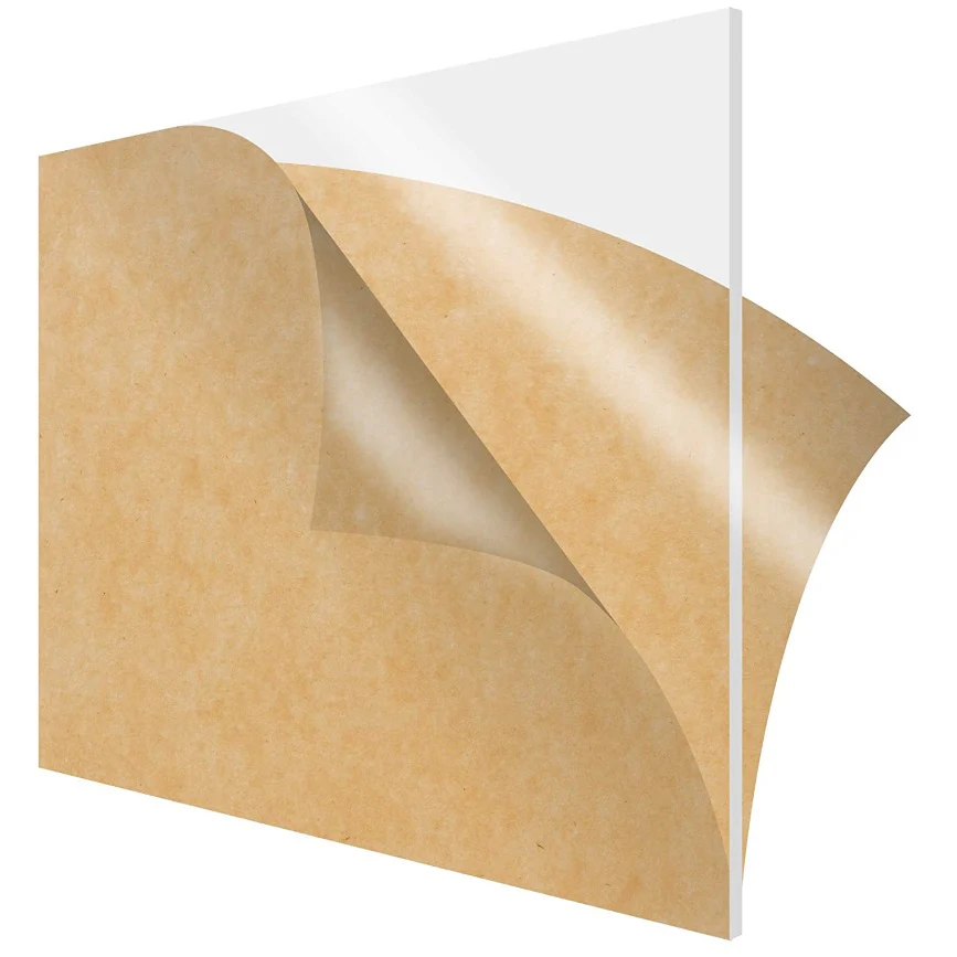 Láminas De Acrílico Transparentes 4´X 8´. PE Protectora Transparente En Ambas Caras - Image 4