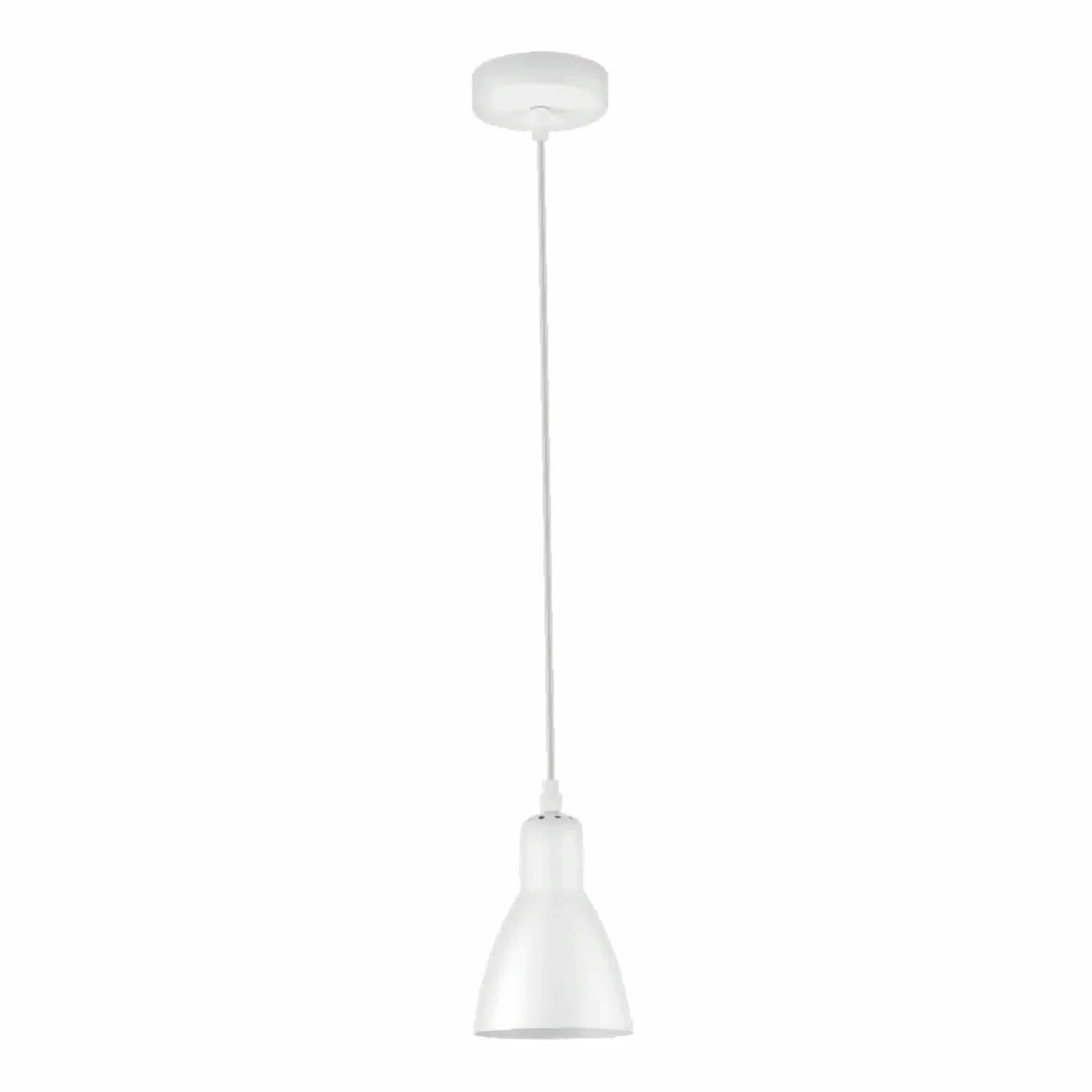 Lámpara Colgante Blanco 1XE27, 110X1400mm Acogedora Y Elegante.