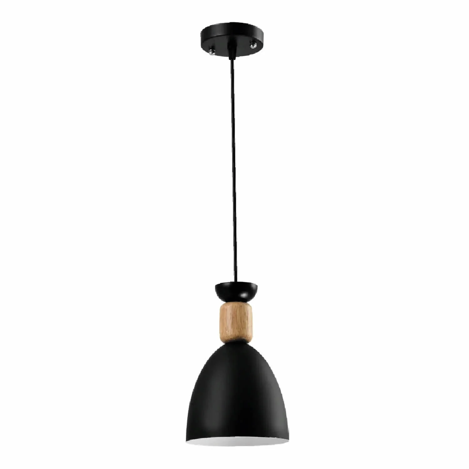 Lámpara Colgante Negra 1XE27 140X100x1200mm Diseño Atemporal. - Image 3