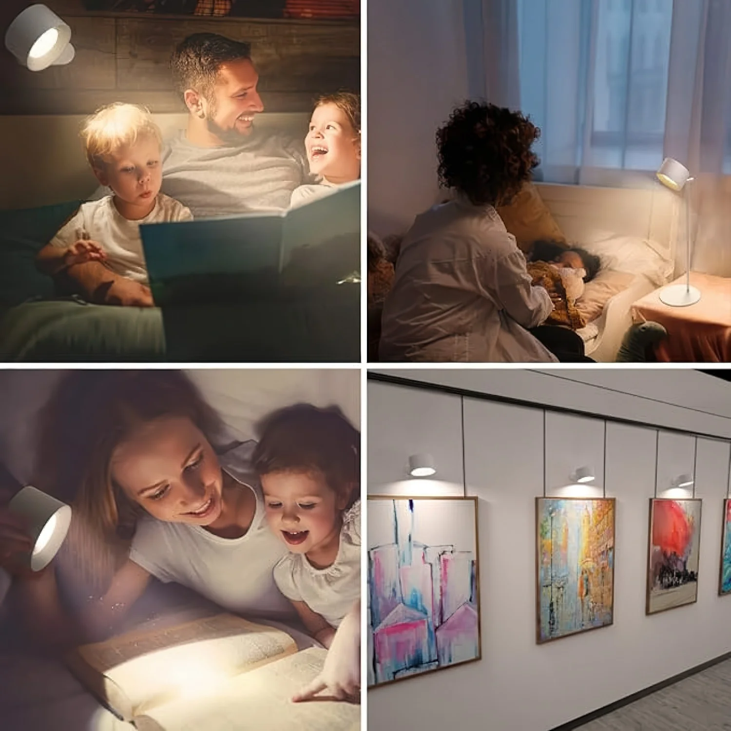 Lámpara De Mesa LED Blanca RGB. Lámpara De Pared Ajustable, Se Adapta A Mesas Y Soporte De Pared. - Image 3