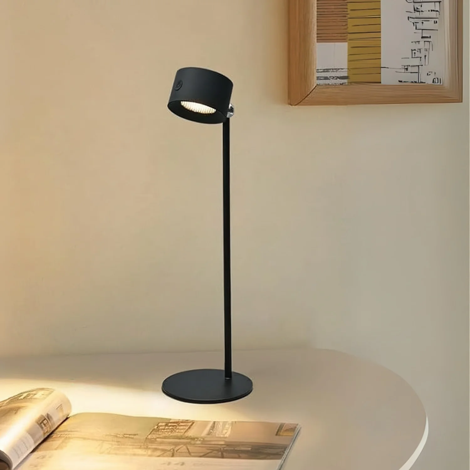 Lámpara De Mesa LED Negra RGB. Lámpara De Pared Ajustable, Se Adapta A Mesas Y Soporte De Pared. - Image 4