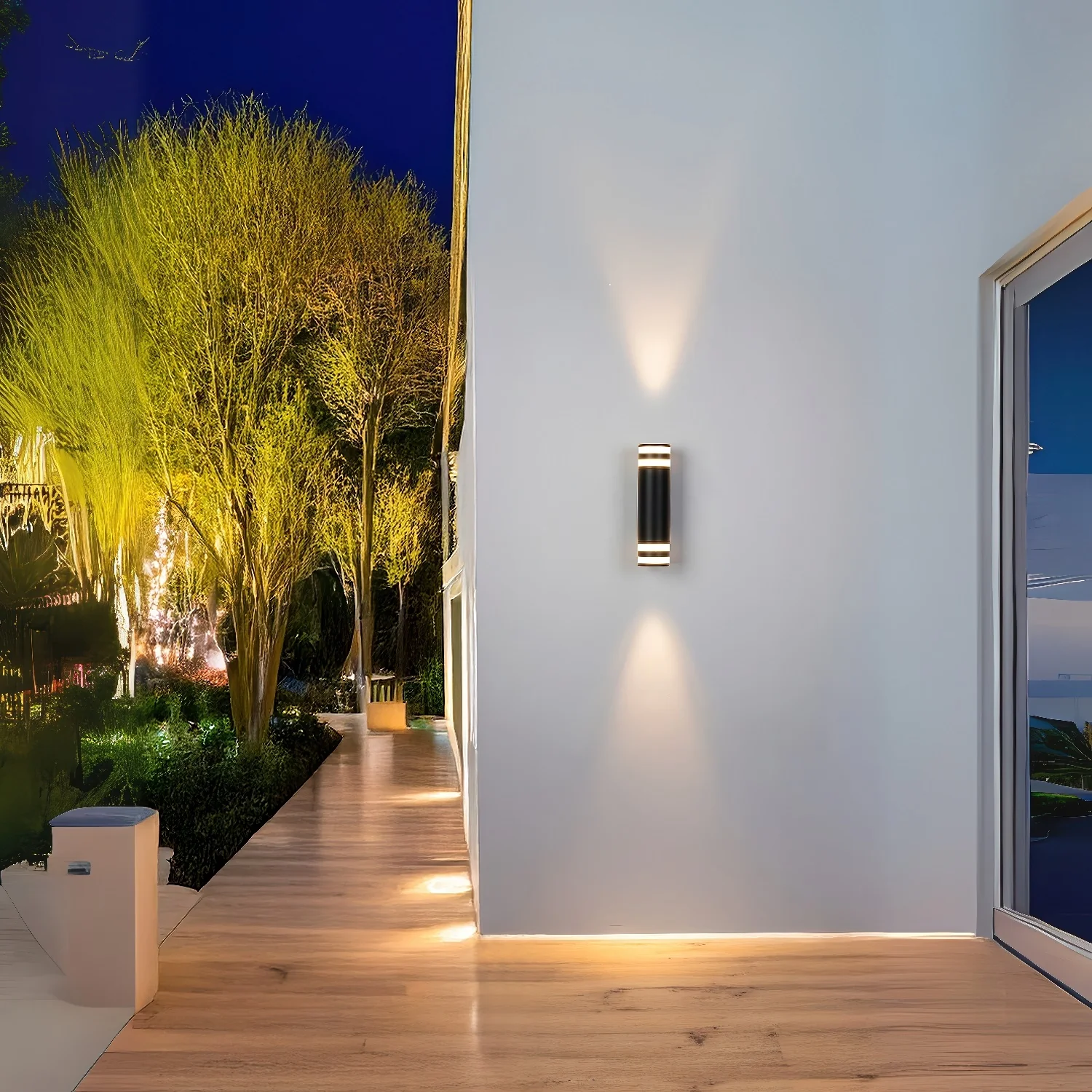 Lámpara De Pared Exterior LED Negra De 10W Con Luz Cálida De 3000K Y 900 Lúmenes. - Image 3