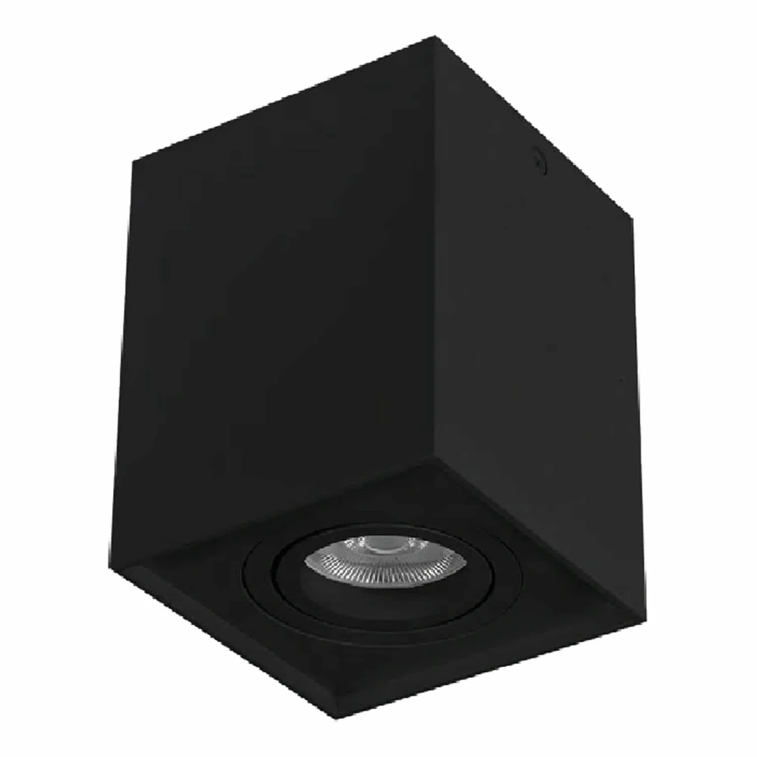 Lámpara De Techo 1XGU10 Superficie Negra Cuadrado. Diseño Simple. Ideal Para Interiores. Foco De Techo Cuadrado. - Image 2
