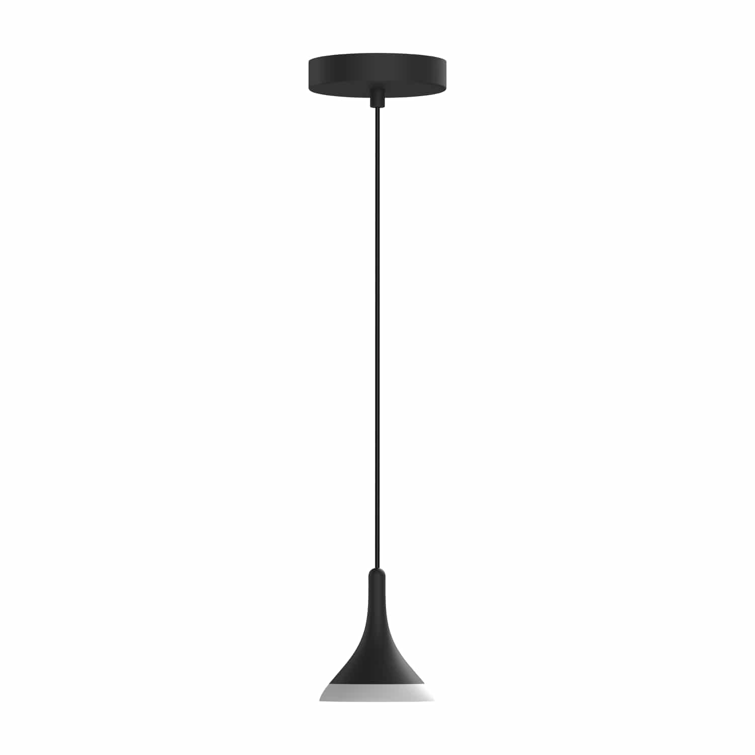 Lámpara LED Colgante Moderna Negra 7W 700 Lumens 3000K Luz Cálida. Elegante, Funcional. 100X115mm Ideal Para Cocina, Sala De Estar, Comedor, Entrada. Lámpara Industrial Moderno. - Image 2