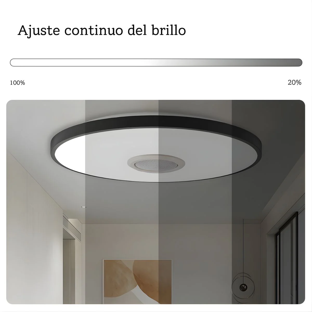 Lámpara LED De Techo Inteligente Bocina +RGB + Blanco Cálido Y Frío. Luz Regulable Con Wifi, App Tuya Y Control Remoto. 30Cm 36W - Image 4