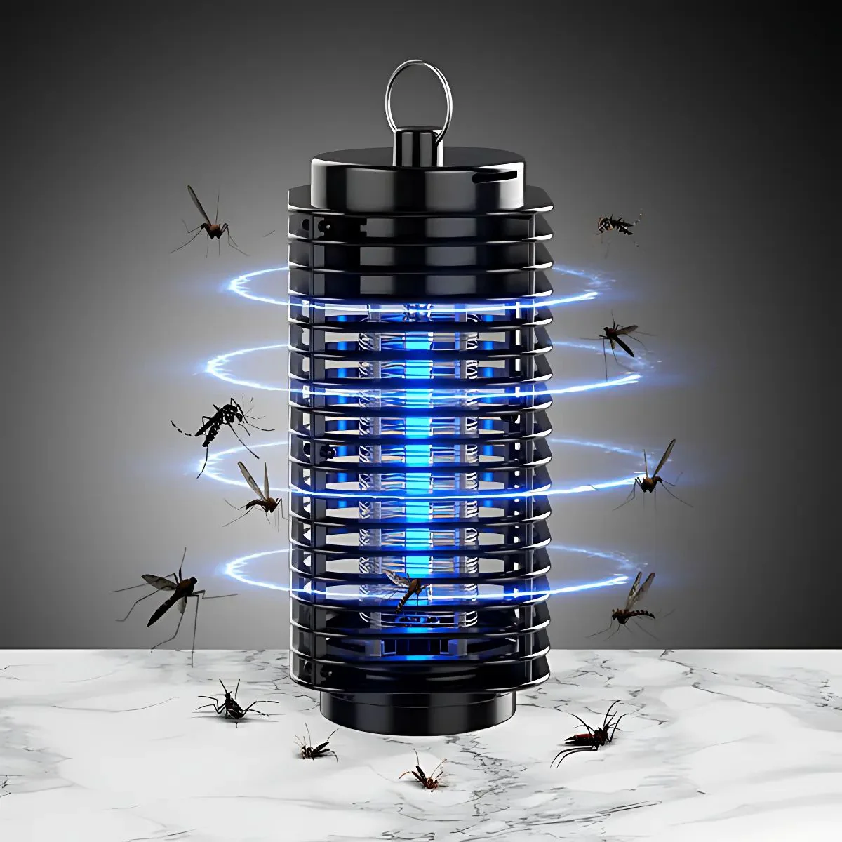 Lámpara Mata Insectos. Trampa Para Mosquitos Eléctrica 110V. Luz UV 360° Para Interiores Y Exteriores. - Image 4