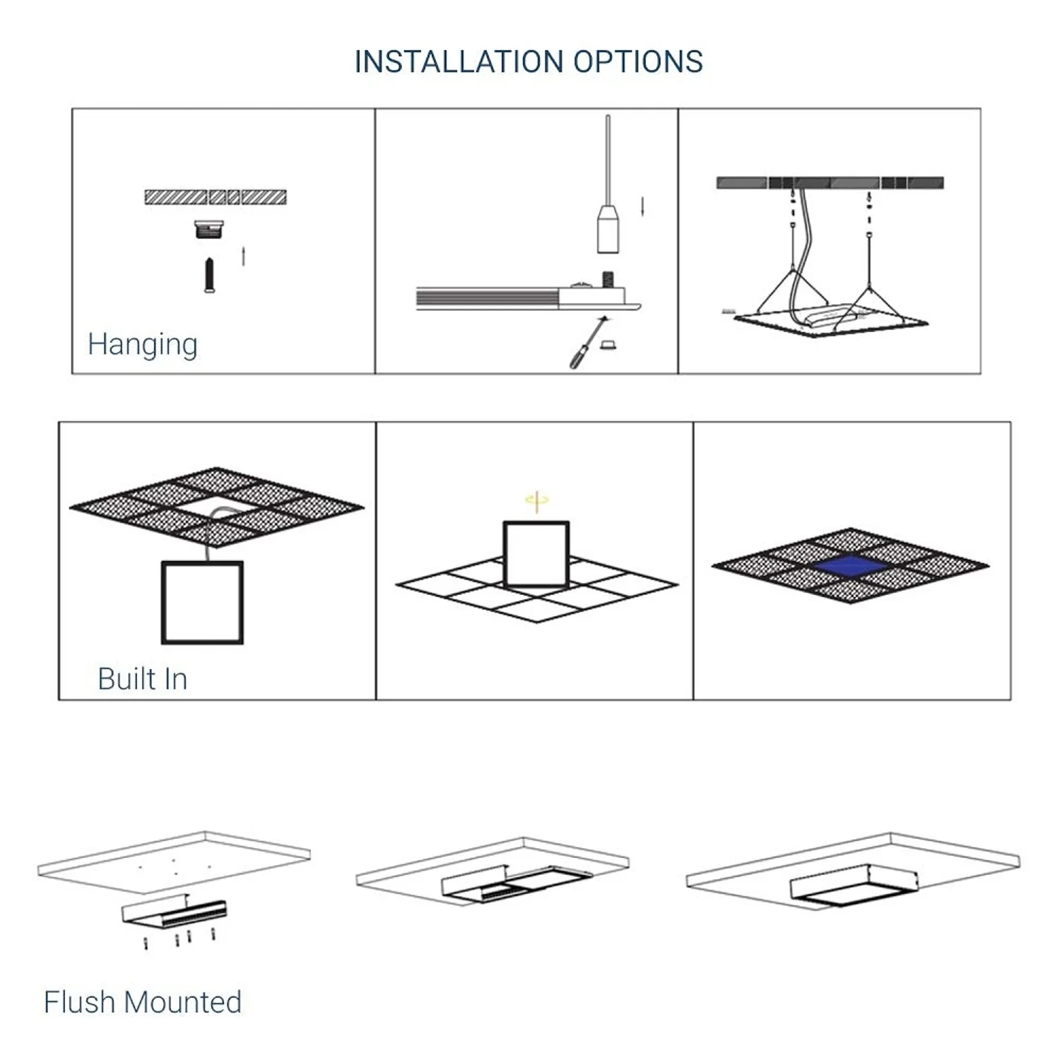 Lampara Panel LED Cuadrada De 600X600x12 Mm. 48 Watt Capacidad. 120Volt - 60Hz. - Image 2