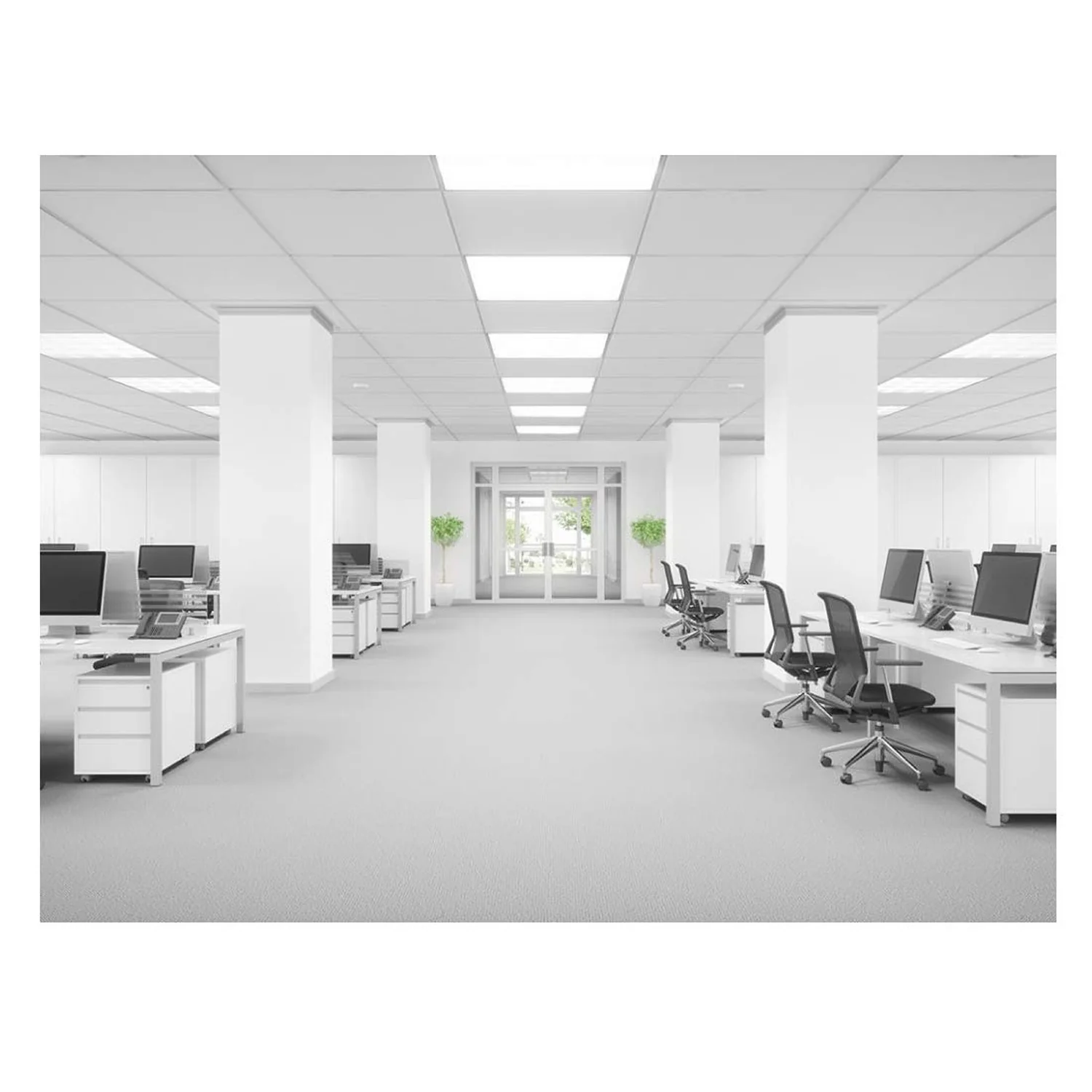 Lampara Panel LED Cuadrada De 600X600x12 Mm. 48 Watt Capacidad. 120Volt - 60Hz. - Image 3