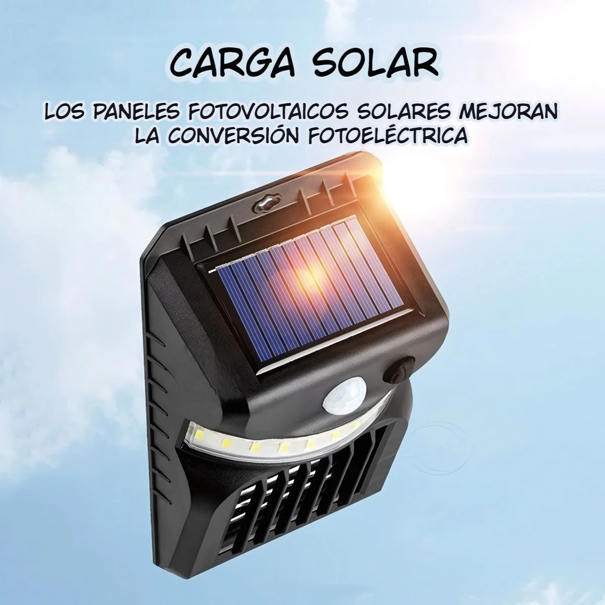 Lámpara Solar Antimosquitos De 26 LED Con Sensor De Movimiento. Luz Blanca Y Cálida. Trampa Mata Insectos Con Panel Solar. - Image 3