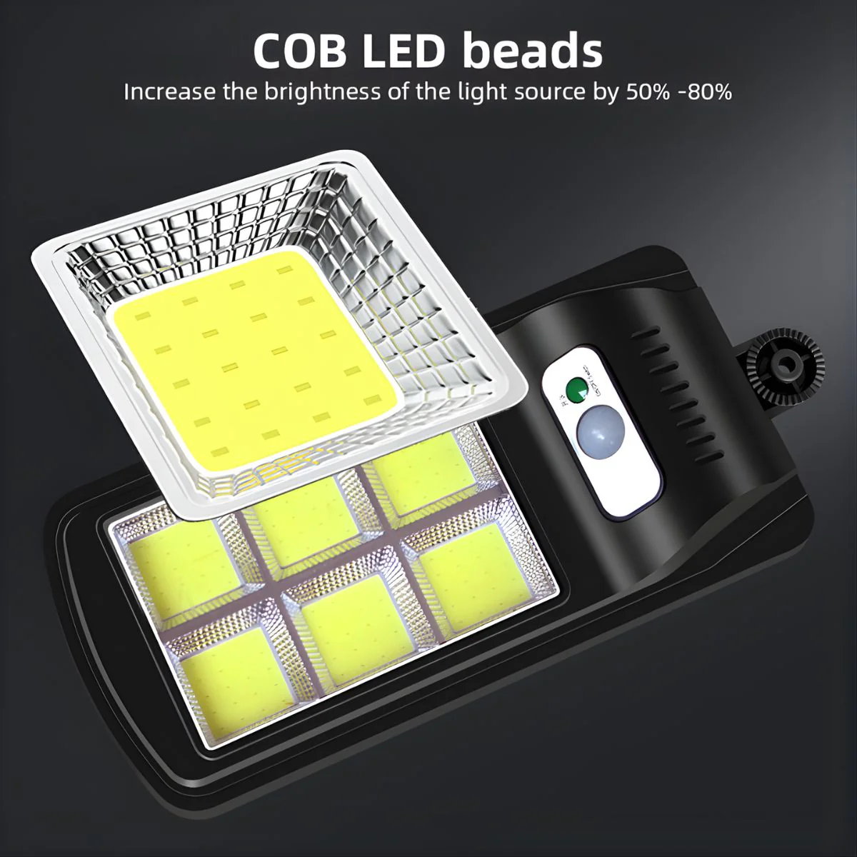 Lámpara Solar LED De Pared Con Sensor De Movimiento Y Control Remoto. 3 Modos De Iluminación. Foco Luz Exterior Impermeable. - Image 4