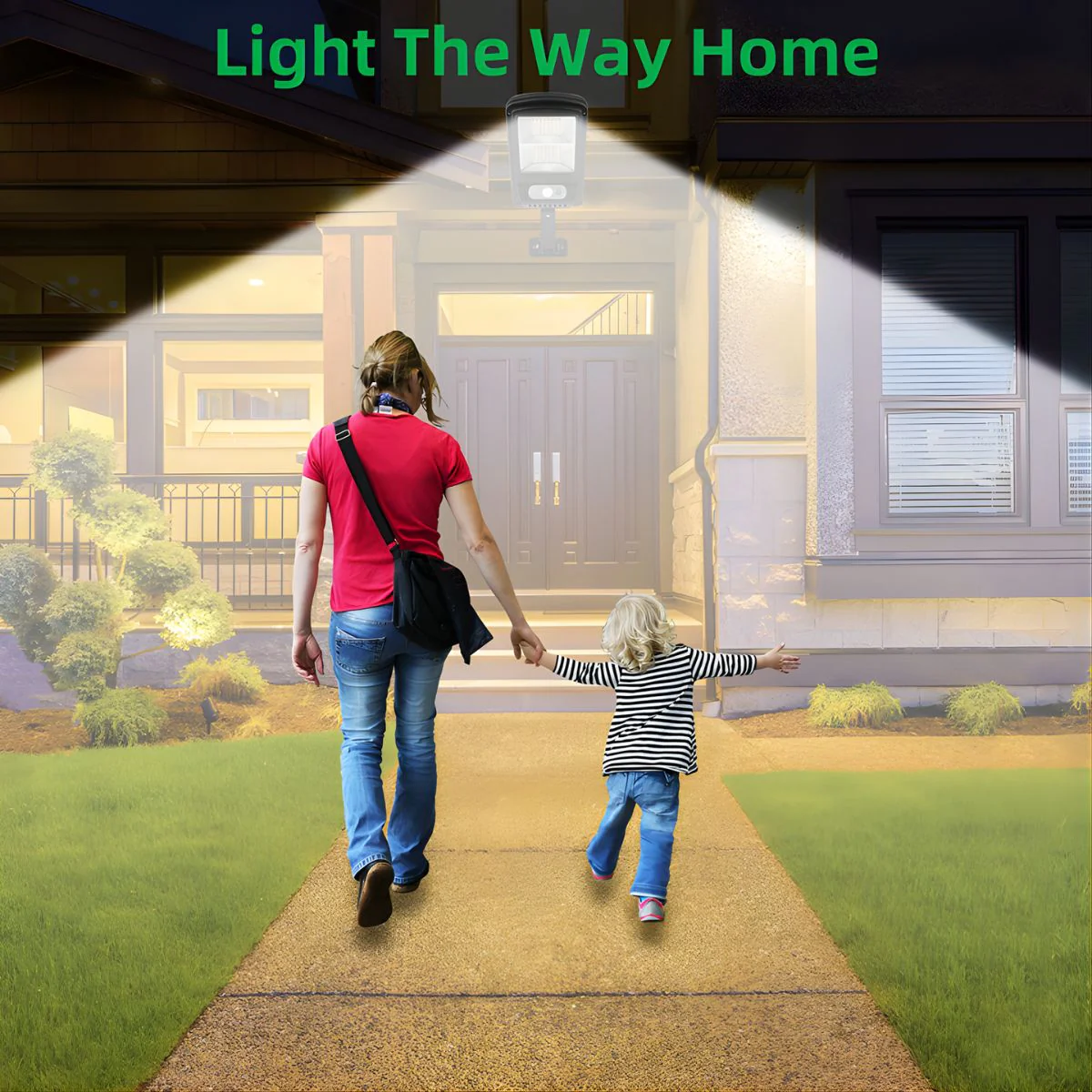 Lámpara Solar LED De Pared Con Sensor De Movimiento Y Control Remoto. 3 Modos De Iluminación. Foco Luz Exterior Impermeable. - Image 6