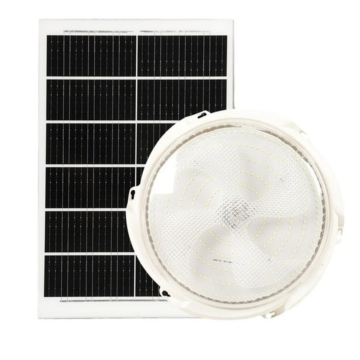 Lámpara Solar LED De Techo 200W Con Panel De Silicio Y Control Remoto. Luz Blanca Fría Para Interiores Y Exteriores Con Panel Solar. - Image 3