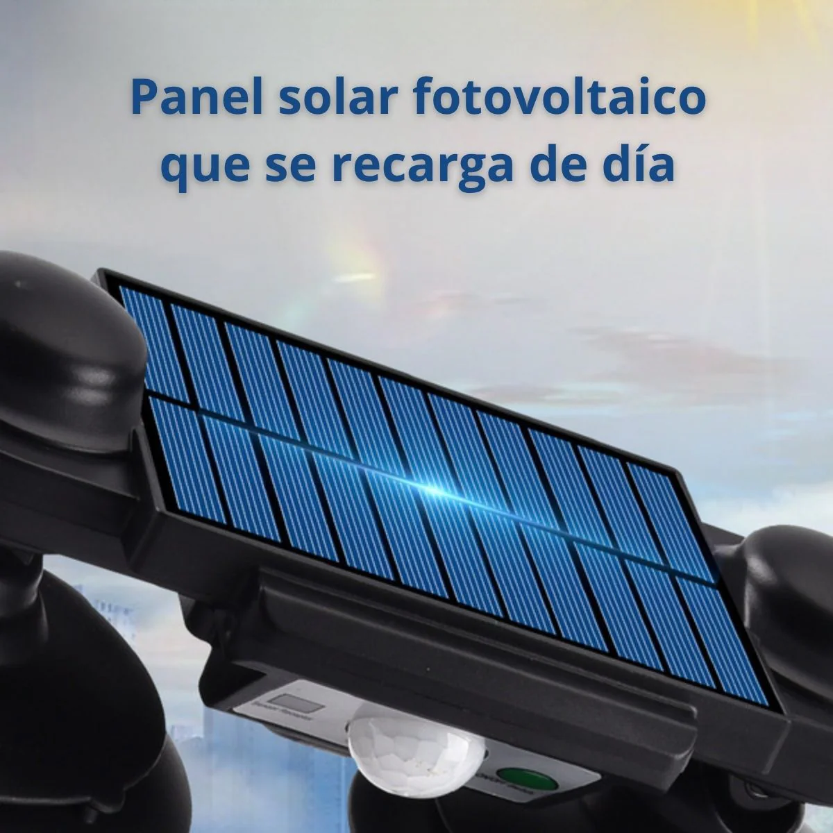 Lámpara Solar LED Doble Luz 192 COB Con Control Remoto, Sensor De Movimiento Y Protección IP65 Para Exteriores - Image 2