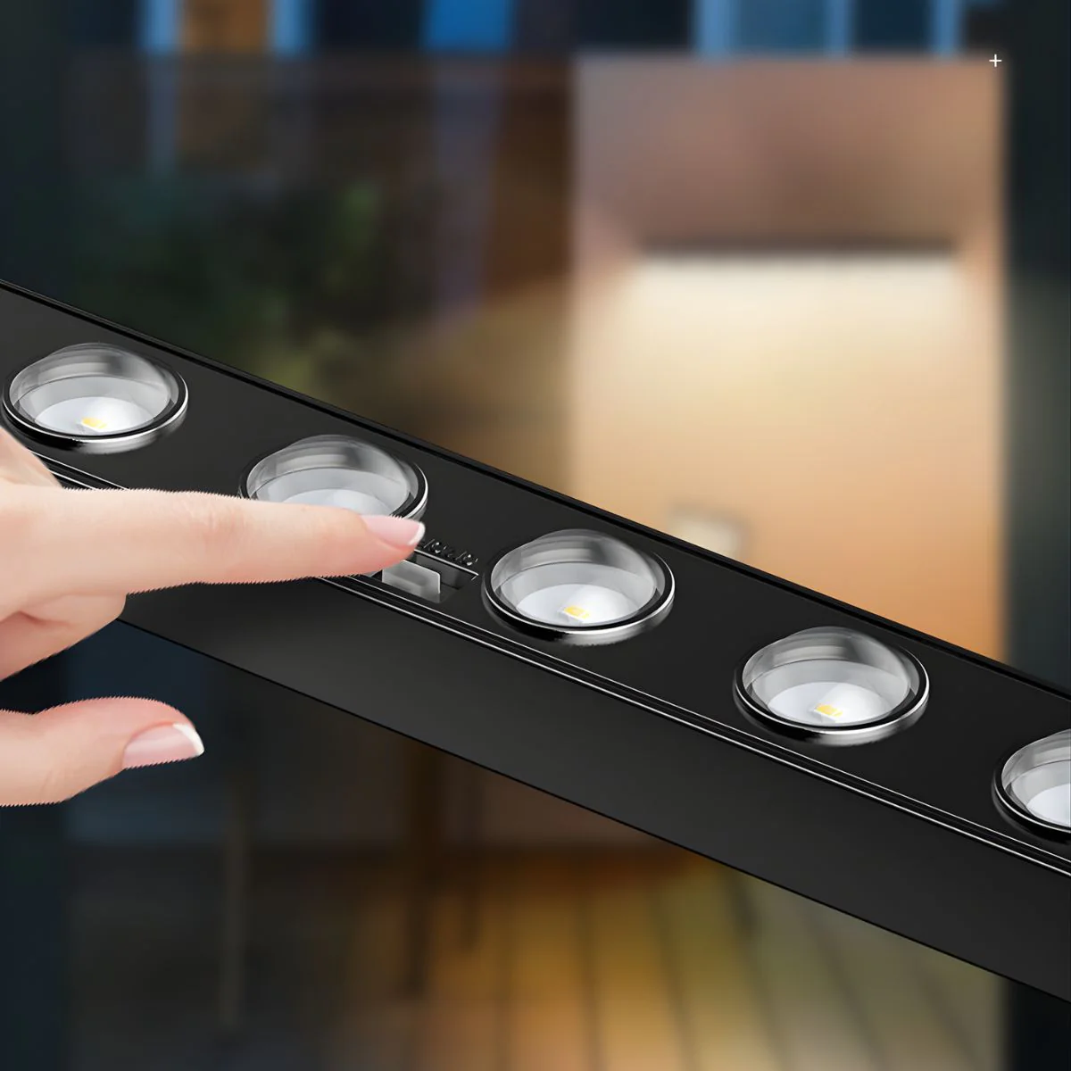 Lámpara Solar LED Lineal Con 8 Focos. Luz Cálida Impermeable Para Exterior. Iluminación Con Panel Solar. - Image 5