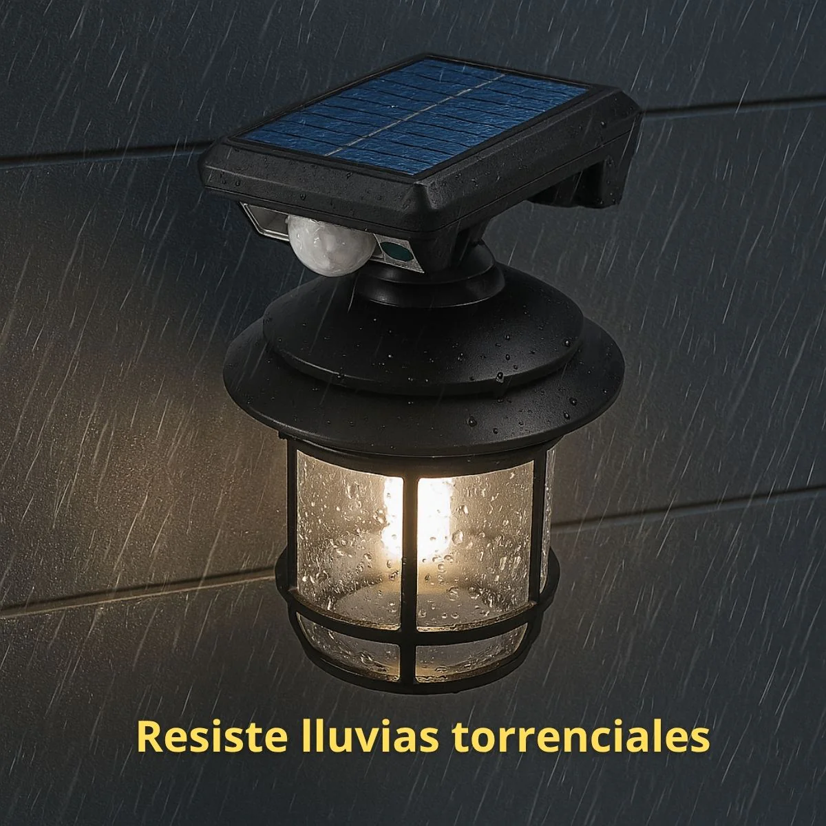 Lámpara Solar LED Y Tungsteno Con Sensor De Movimiento IP65 Impermeable De 2400Mah Para Exteriores. - Image 2