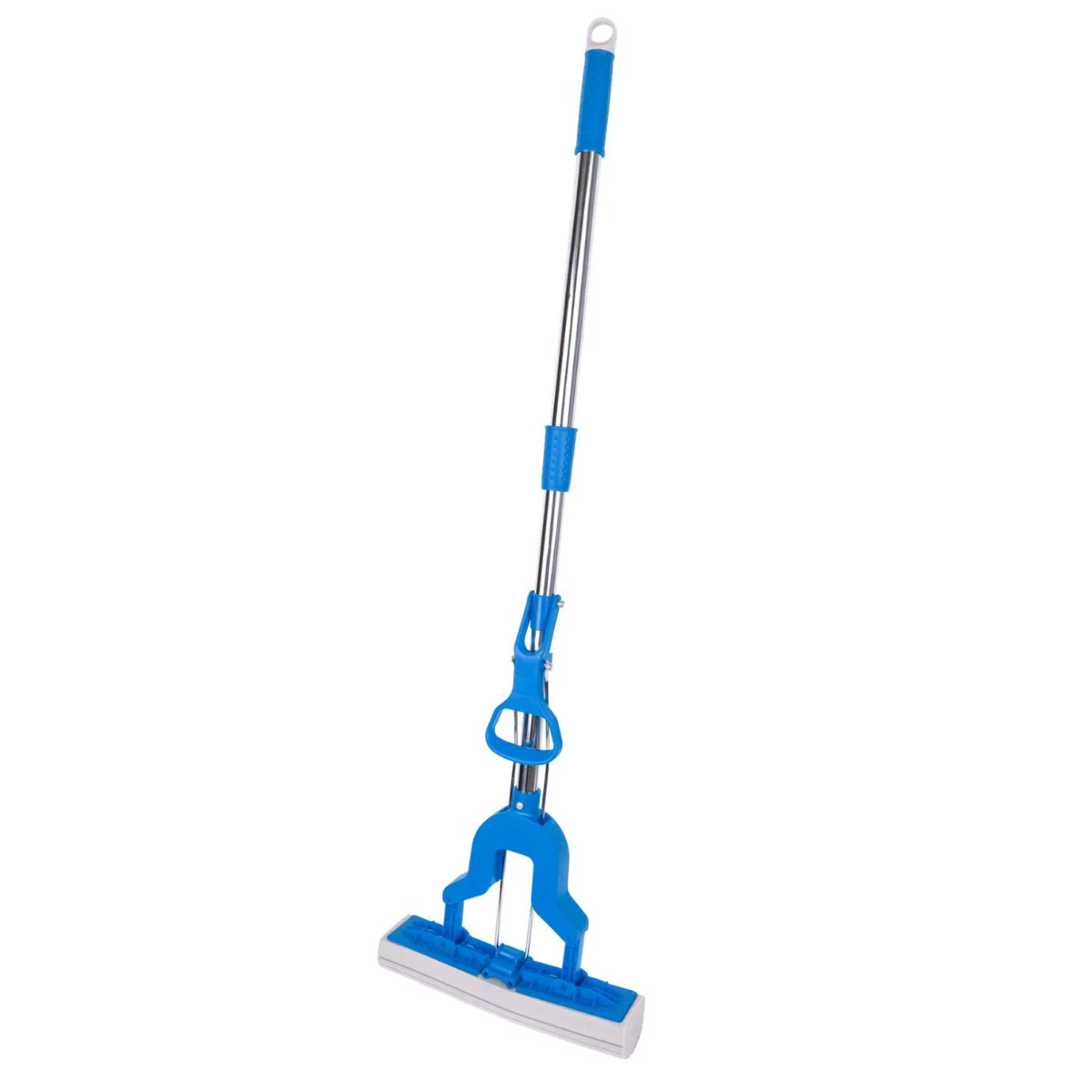 Lampazo Mopa De Esponja PVA Con Escurridor (27Cm). Trapeador Con Mango Telescópico 76–107Cm. Cabezal Reemplazable.