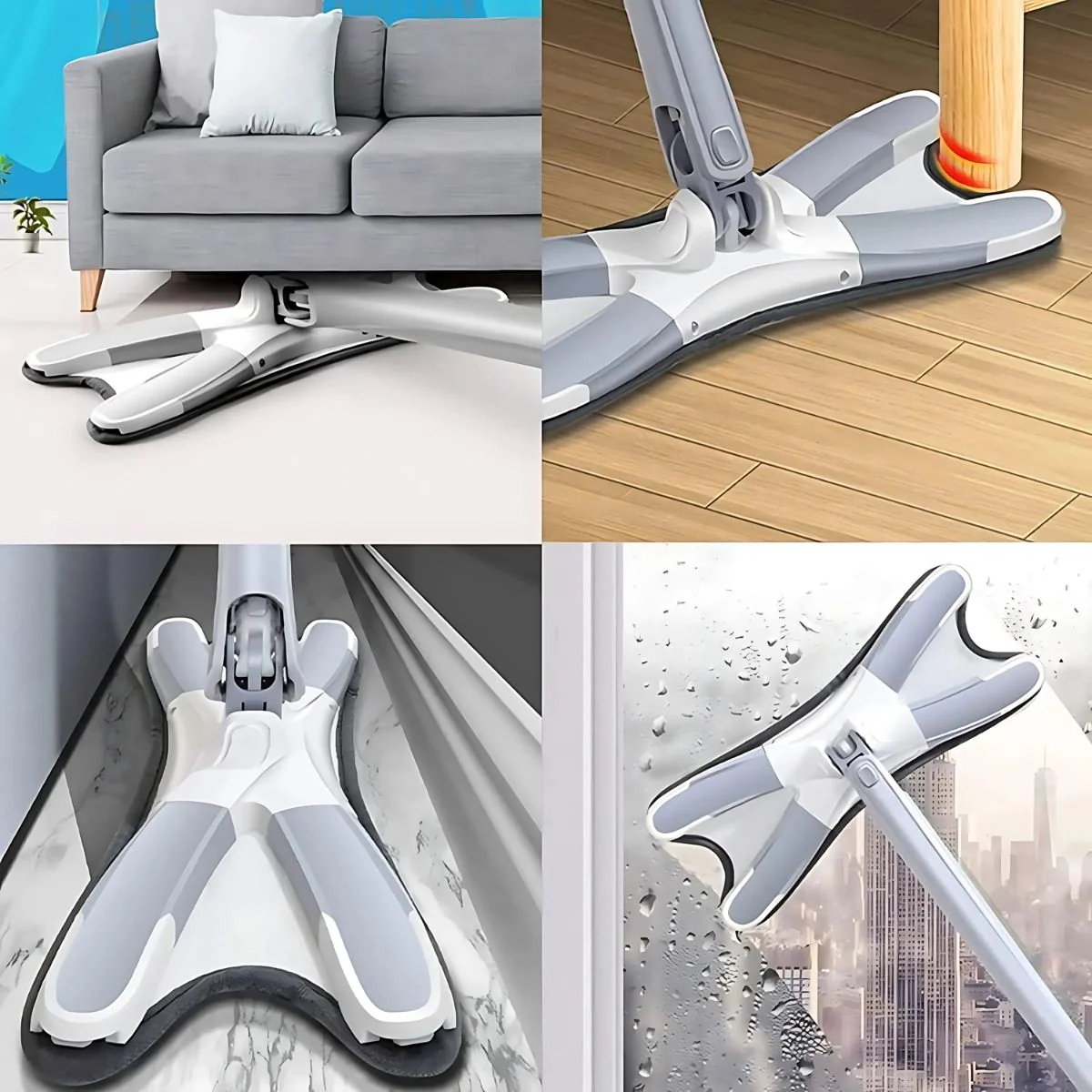 Lampazo Twist Con Mopa De Microfibra Giratorio 360°. Trapeador Con Auto Escurrido. Incluye Cubo Plegable - Image 3