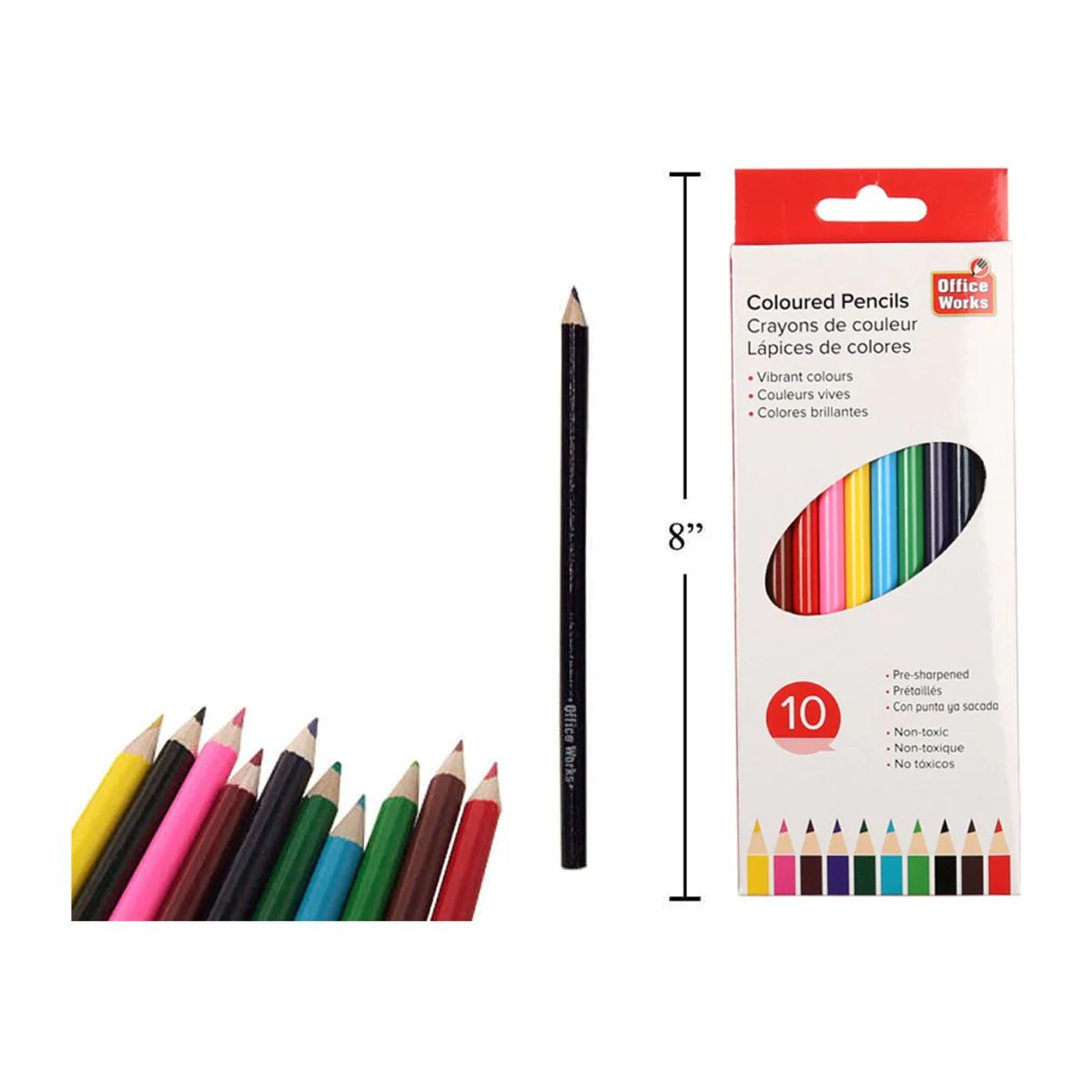 Lápices De Colores De 10 Piezas, Caja De Ventana - Image 5