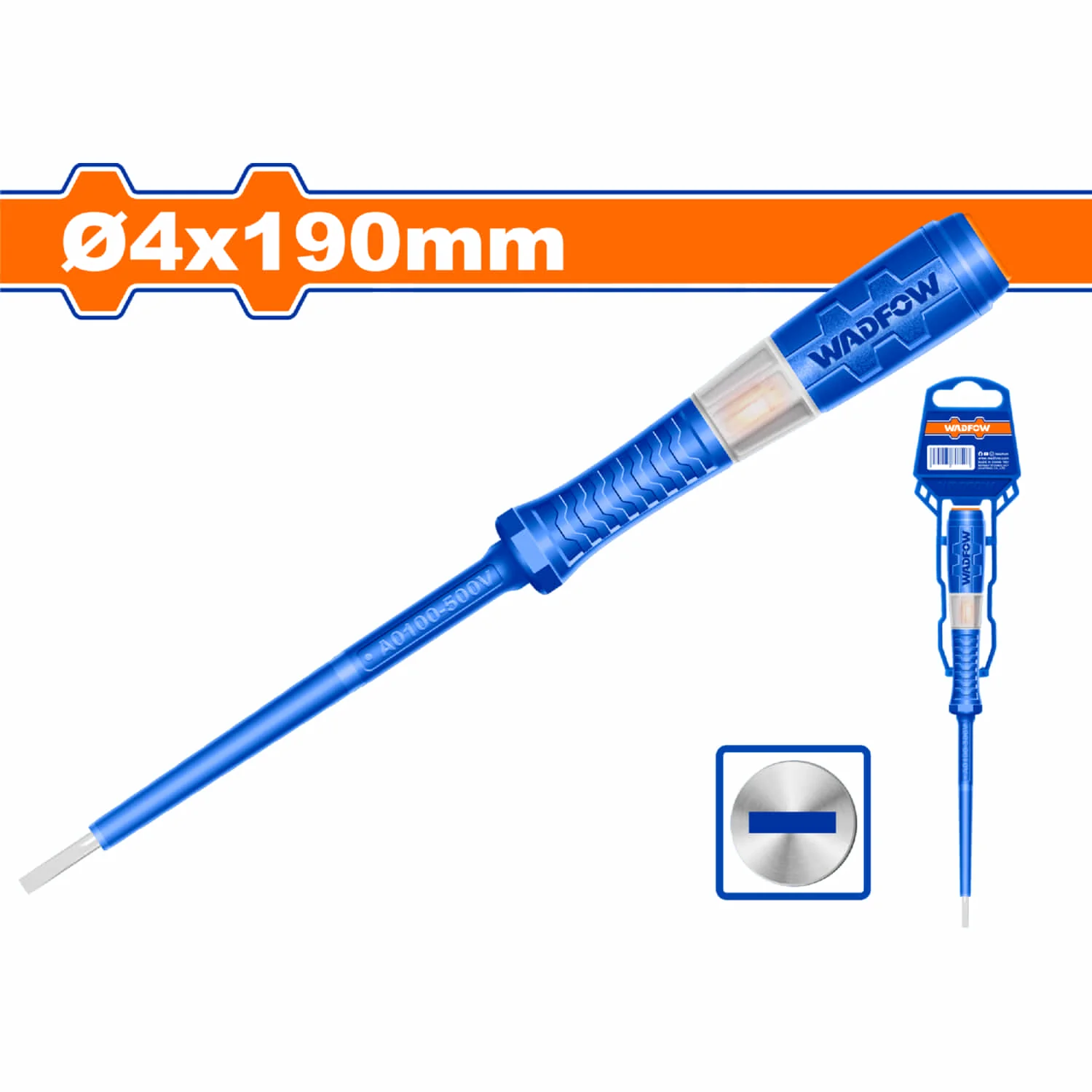 Lápiz Medidor Probador De Voltaje. Tamaño De Ranura: 4X190mm. AC100-500V Probador De Circuito.