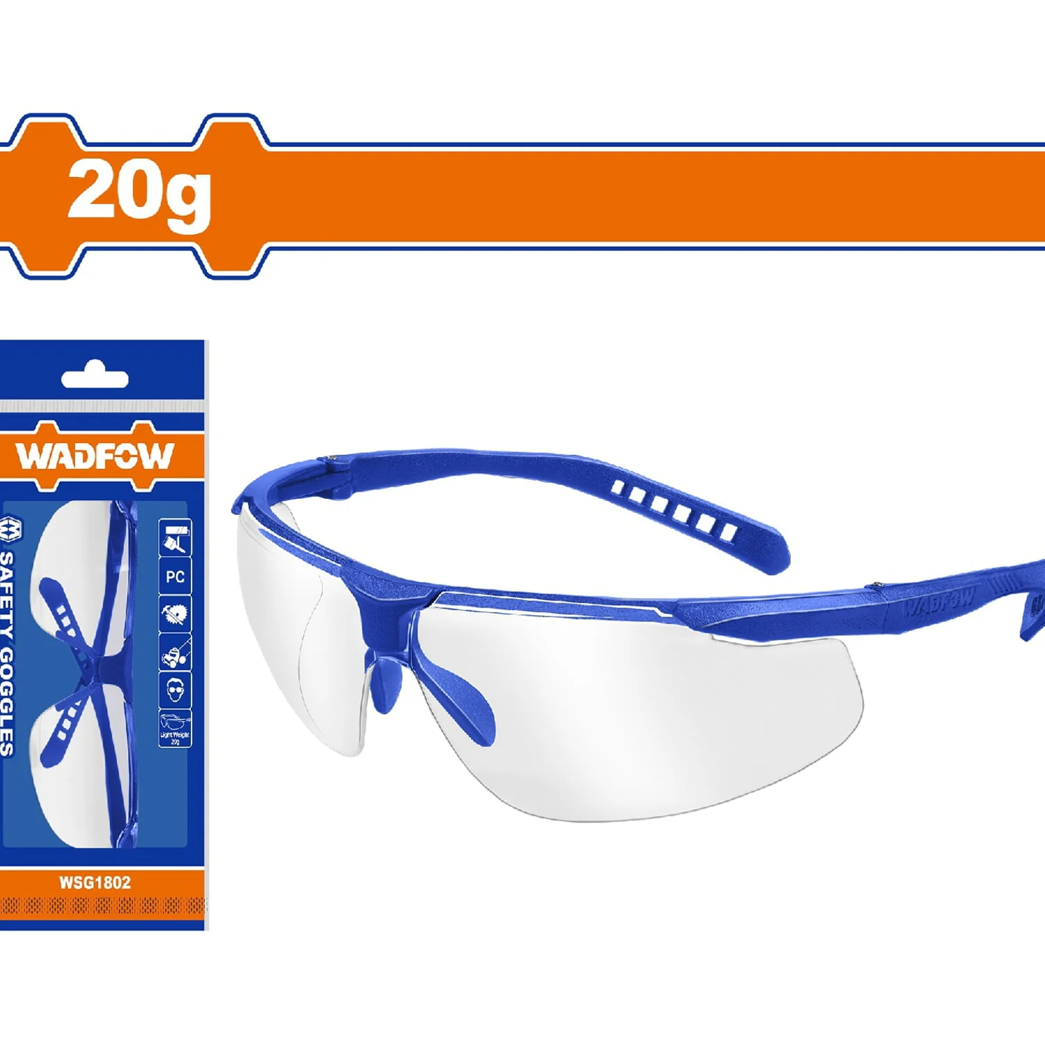 Lentes De Seguridad Transparentes De Policarbonato 20G. Cómodo De Llevar. Amplio Campo Visual. - Image 2