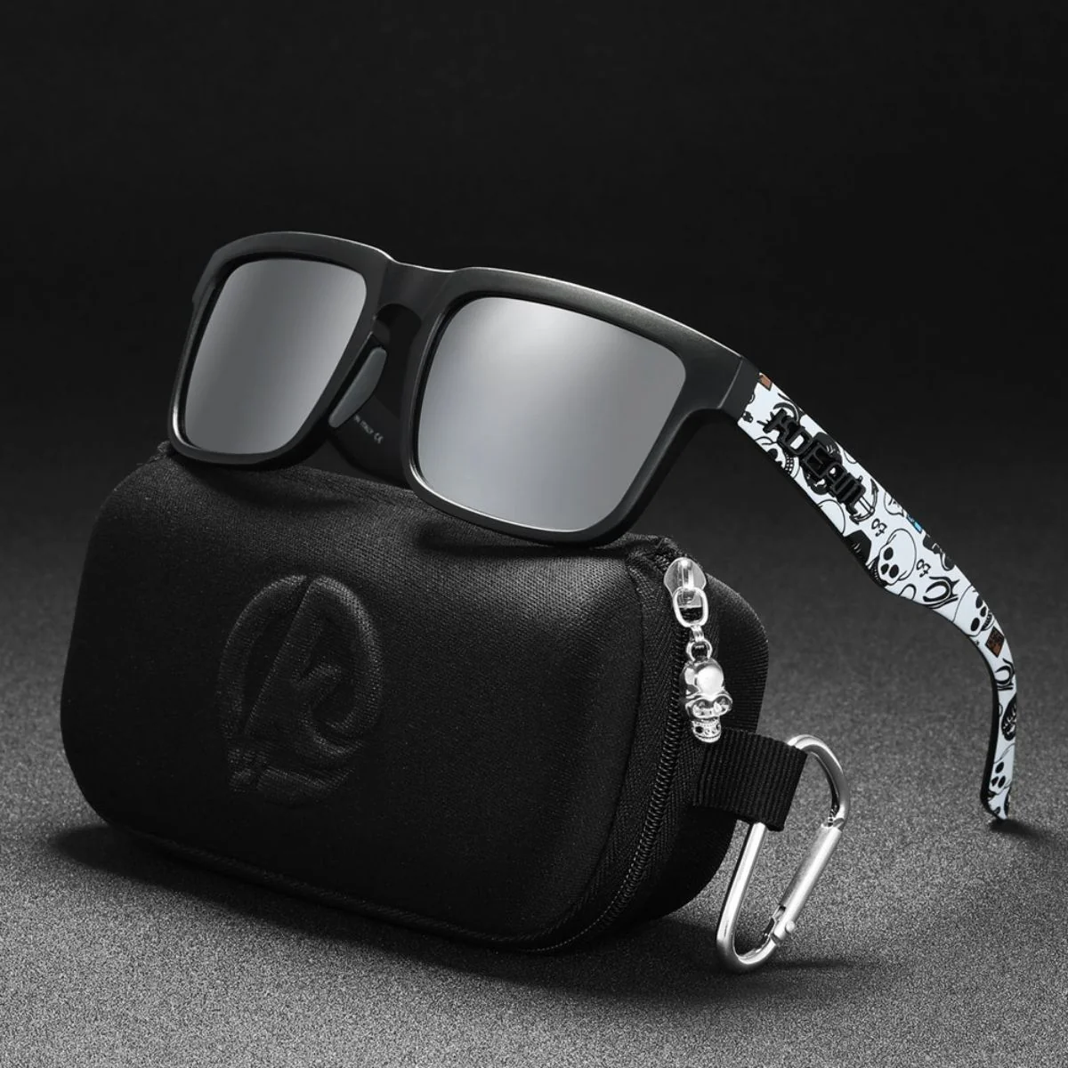 Lentes De Sol Polarizados UV400 Unisex, Montura Rectangular Ligera, Protección Antirreflejo Para Conducir, Pesca Y Actividades Al Aire Libre.(Incluye Estuche). Lente Plateado - Image 2